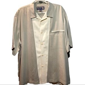 NAT NAST |  L | Retro Bowling Shirt 100% Silk